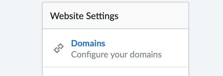 Shows the domain settings button on settings screen.