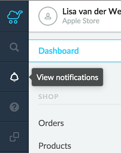 View notifications option.