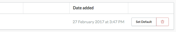 Set as default.