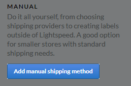 Add manual shipping method button