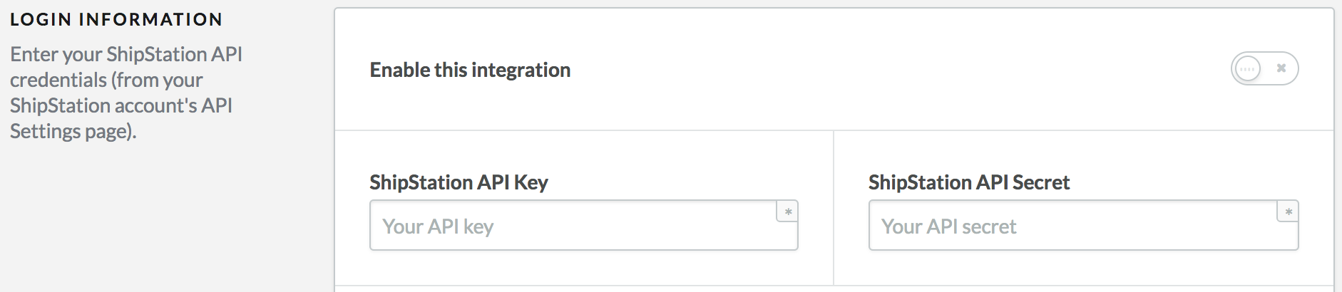 Section Informations de connexion.