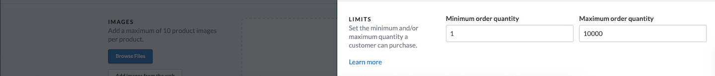 Section Limits (limites).